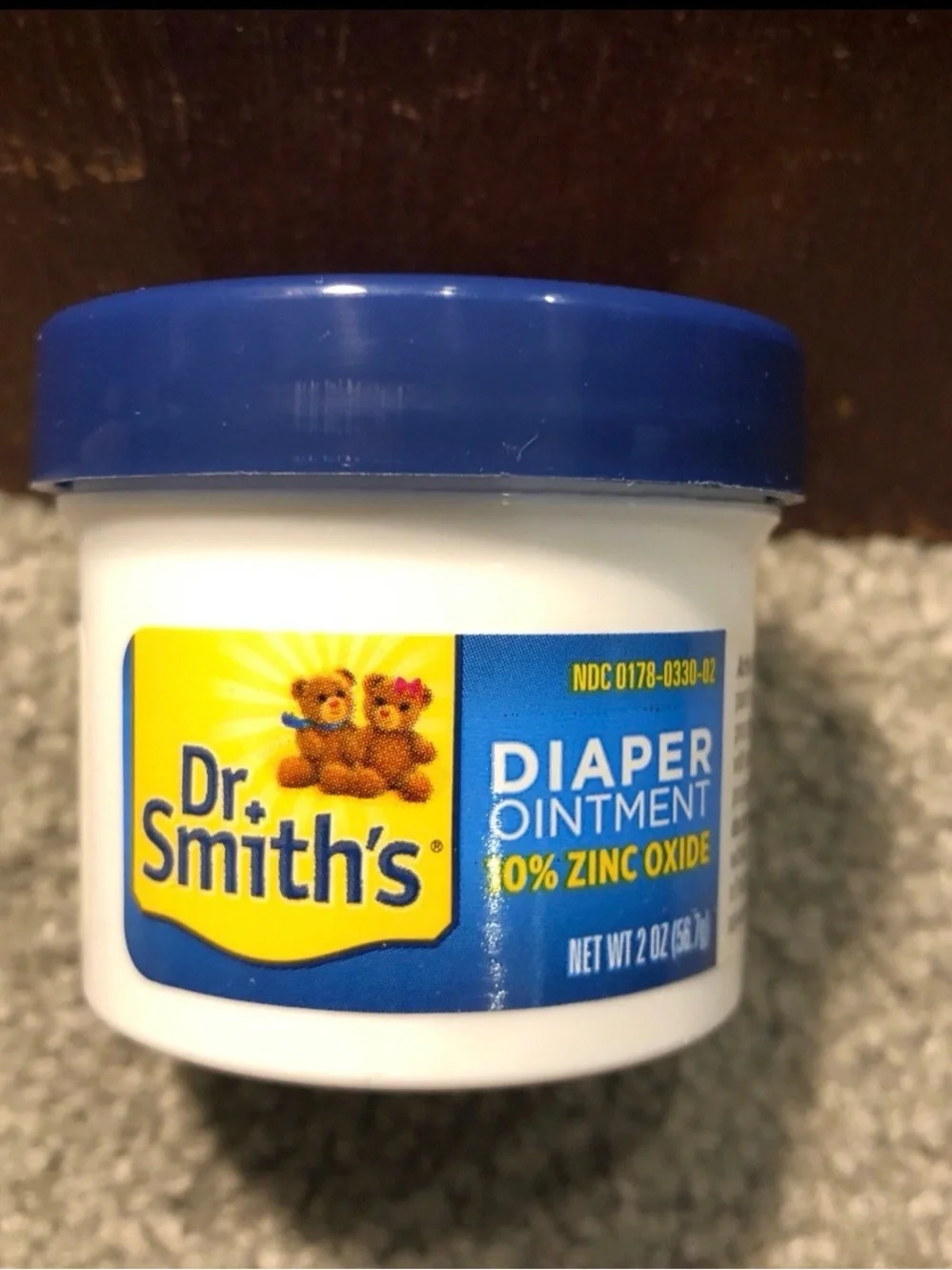 Dr. Smith's Quick Relief Diaper Rash Ointment Zinc Oxide Moisture Shield, 2oz
